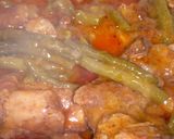 Fokhagymás sült pulykamell, zöldbabos, kolbászos szaftal :) recept fázis 3 fotója