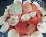 A picture of step 3 of Fruit Chaat.