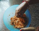 A picture of step 1 of Carrot Bullets.