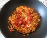 Foto del passaggio 10 della ricetta Chitarrine al sugo con polpettine di melanzane
