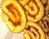 Piskótatekercs 🤫🍑🍓 recept fázis 5 fotója