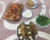صورة لخطوة 3 من وصفة طاجن جمبري وشوربه سي فود ورز صياديه وسمك مقلي 😍😍