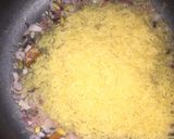 A picture of step 3 of Afghan rice&lamb in ketchup&mayo.