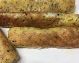 A picture of step 2 of Keto mozzarella sticks.