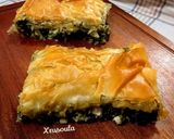 A picture of step 6 of My Mom’s Spanakotyropita (Spinach and Feta Pie) ❤️.