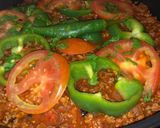 صورة لخطوة 7 من وصفة مسقعة باذنجان وبطاطس باللحم المفروم 🍲👌🏻