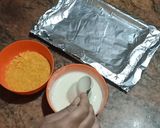 A picture of step 4 of Deep fried Icecream (eggless).