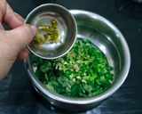 A picture of step 2 of Methi With Spring Onion Cheela.