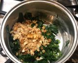 A picture of step 5 of Hot buttered greens.