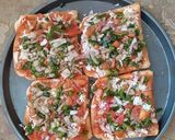 A picture of step 4 of Easy & Quick Bread pizza.