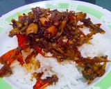 Foto langkah ke 5 dari resep Sambal baby cumi&teri stok toples.