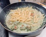 【AJ歐美食鋪】🍝新豬肉丸青醬筆管麵🍝| 義大利麵的食譜步驟4照片