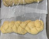 A picture of step 15 of Tsoureki (Greek Easter Bread).