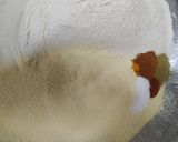 A picture of step 1 of Tricolor masala thepla.