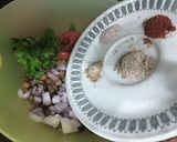 A picture of step 4 of Kala Chana chaat.