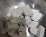 A picture of step 1 of Paneer tikka masala.