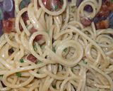 Foto del paso 5 de la receta: Spaghetti a la carbonara con huevo fresco