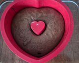 Une image de l'étape 1 de Gâteau coeur saint Valentin coeur mousse framboises.
