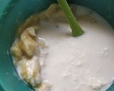 A picture of step 2 of Banana-Coffee Burfi.
