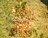 A picture of step 8 of Moong Dal cheela.
