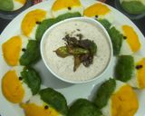 A picture of step 4 of Tiranga Idli.