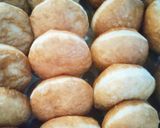 Foto langkah ke 6 dari resep Donat meses double cream cokelat.