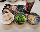 蒜苗麻油滷鮭魚的食譜步驟1照片