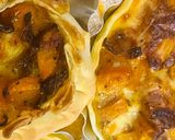 Foto del paso 6 de la receta: TARTITAS INDIVIDUALES Y CANASTITAS DE 🧅CEBOLLA🧅CARAMELIZADA Y 🎃ZAPALLO🎃CALABAZA🎃