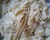 Hình bước làm 1 của món Chả lụa chay