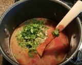 A picture of step 3 of Zero point tortilla soup (WW).