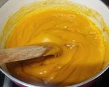 A picture of step 4 of Mango mysore pak.