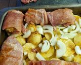 Töltött rakott karaj recept fázis 2 fotója