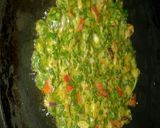 A picture of step 2 of Hara bhara chila.