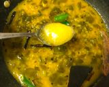 A picture of step 4 of Sojne Pata diye Bhaja Muger Dal (Drumstick Dal - Bengali Style).
