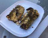 Une image de l'étape 7 de Dos de cabillaud marinade et romarin frais à la plancha.