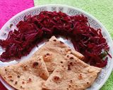 A picture of step 4 of 5 minutes Stir-Fry Beetroot Sambharo. Quick And Nutritional.