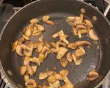 A picture of step 2 of Pork Medallions in a Mushroom Cream Sauce.