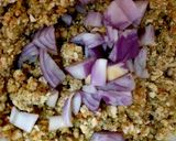 A picture of step 2 of My Christmas Stuffing to go with Turkey.