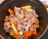 有四季豆和洋蔥的豬肉咖哩蛋包飯的食譜步驟1照片