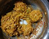 A picture of step 1 of Lauki kofta curry.