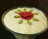 A picture of step 5 of Pistachio Phirni.