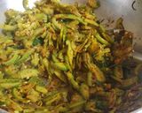 A picture of step 3 of Spiny gourd fry.