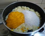 A picture of step 3 of Mango Kesari.