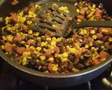 A picture of step 5 of Quick black bean breakfast wrap.