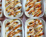 Gambar langkah 4 resipi Roti Sosej Lunch Box.