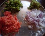 A picture of step 3 of Veg Cheese Frankie.