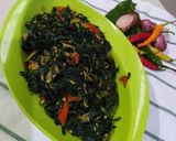 Foto langkah ke 5 dari resep Tumis Daun Singkong Teri Medan.