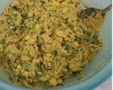 A picture of step 1 of Masala Dal Vadas with Leek.