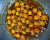 Foto langkah ke 9 dari resep Bola Daging dengan Saus Asam Manis.