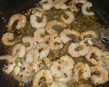 A picture of step 7 of Tuscan Chicken & Shrimp pasta.